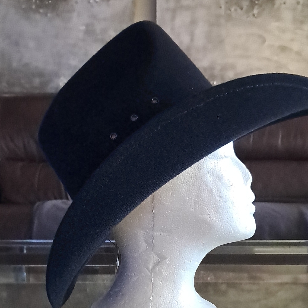 Black Wide-Brim Hat